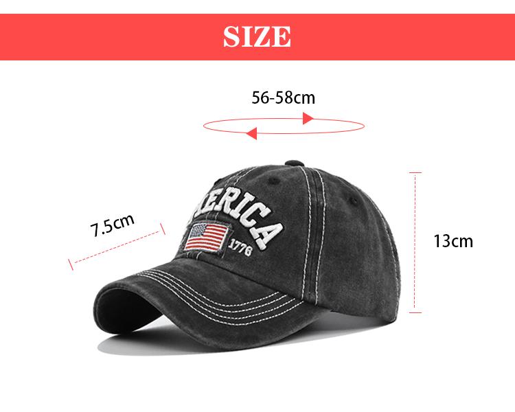 Retro Fashion Baseball Cap Custom Logo Dad Hat-Summer Spring Autumn Vintage Washed Caps Sporty Image Style