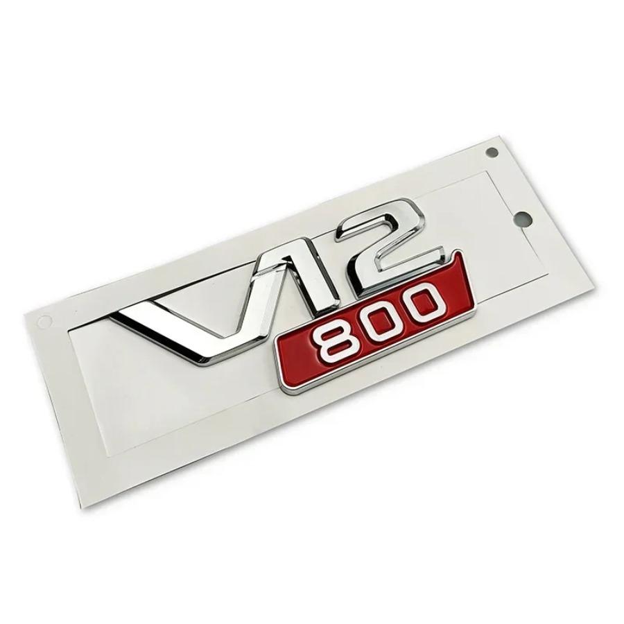 ABS Car Rear Trunk Badge Sticker Body Side Emblem for V12 700 800 850 900 W213 W210 W207 W205 CLK CLA GLC GLS ML