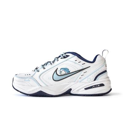 Air Monarch 4 Нескользящие Износостойкие Низкие Массивные Кроссовки Унисекс Белый Синий 415445-102 (Команда746-)