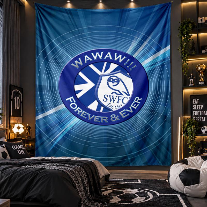 Wall Hanging Tapestry Sheffield Wednesday Print Cloth for Living Room Bedroom Home Decor