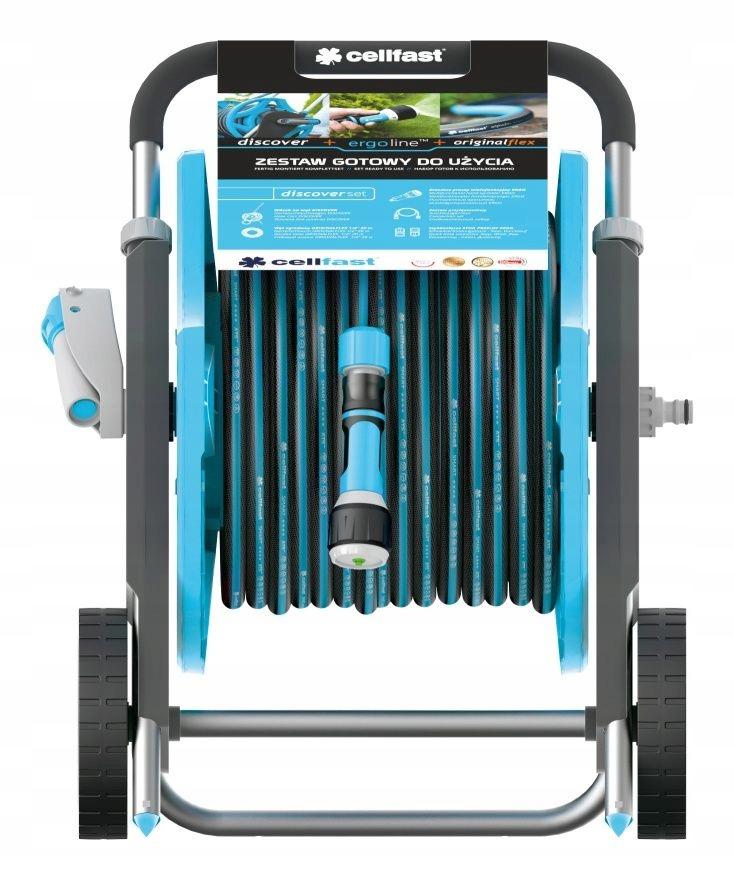 Discover Delux Set Trolley + 20M Hose + Sprinkler + Cellfas Connector 1 Pc