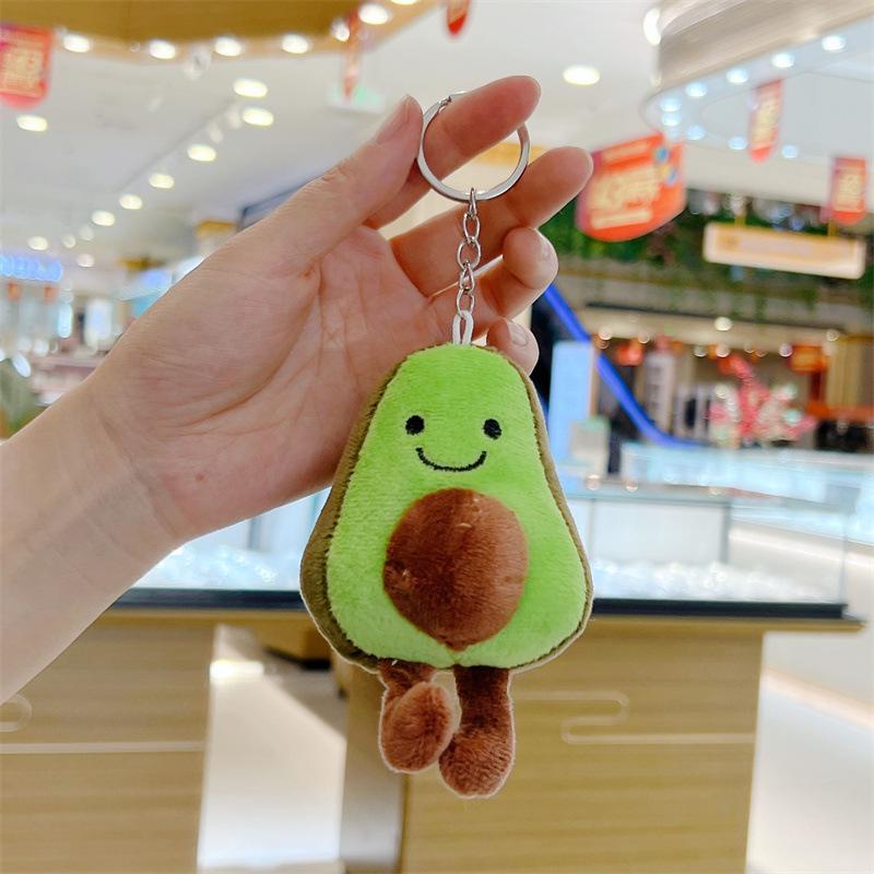 Мультяшный брелок-подвеска в виде авокадо, плюшевая игрушка, кукла, сумка, подарок