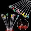 10Pcs/Set Colorful Bar Tool Acrylic Stirring Sticks Mixing Sticks Cocktail Drink Stirrers