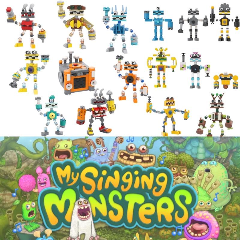 Moc My Singing Monster Развивающие строительные блоки для интеллектуального развития и общения родителей с детьми в наличии