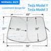 Car Windshield Sun Shade Covers For Tesla Model 3 Y Car Front Sunshade Window Visor Visor UV Protection Visor Accessories New