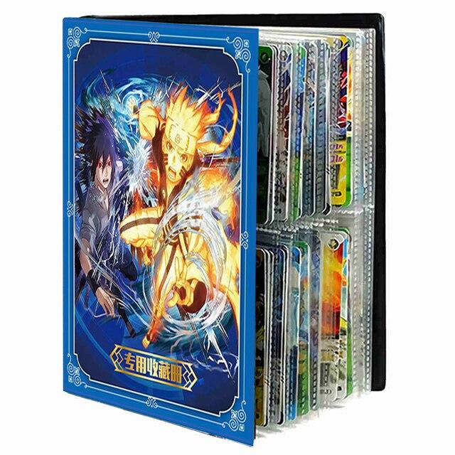 Аниме Наруто карты альбом книга мультфильм аниме Узумаки Наруто игровая карта папка загруженный список коллекция карт книга ребенок крутая игрушка в подарок