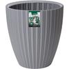 Pot de fleurs - GARDEN ID - Fancy - 40 x 42 cm - Pour jardin, balcons ou intérieurs - Gris clair