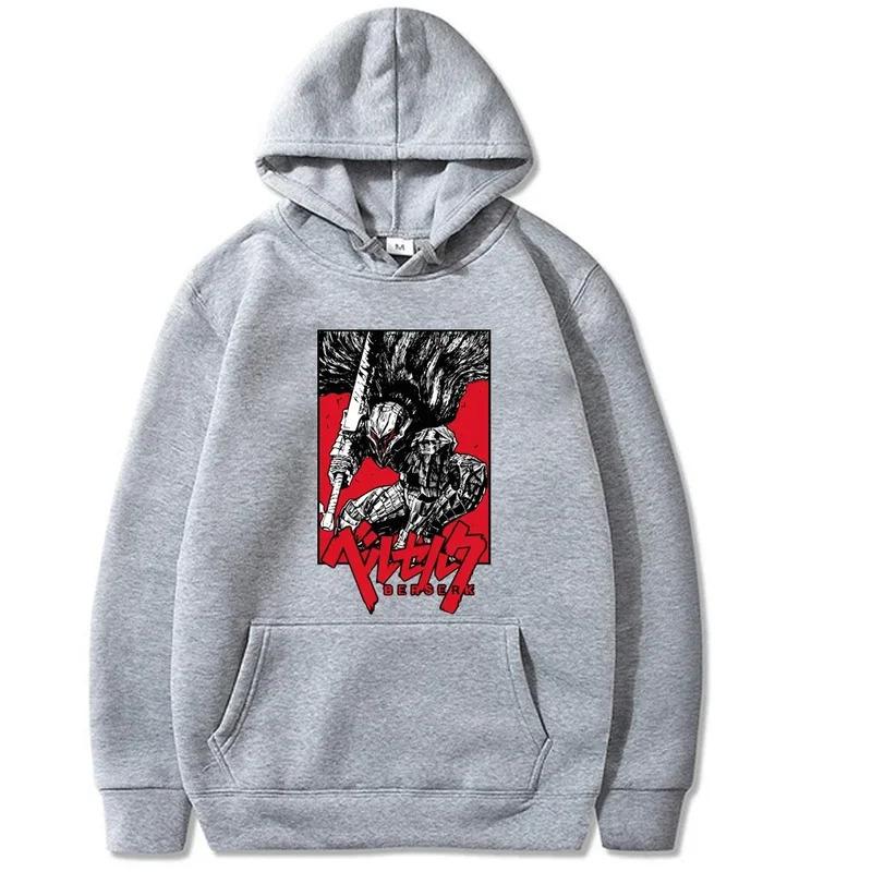 2025 Japanese anime Berserk Guts Hoodies Sweatshirt Cartoon Long Sleeve Loose Hip Hop Fashion Uniex Cloths Manga hoodies