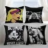 Панк-группа B-BlondieS Крутая наволочка Плюшевая ткань Мягкая Наволочка Двусторонняя печать Чехол для подушки Бытовые подарки