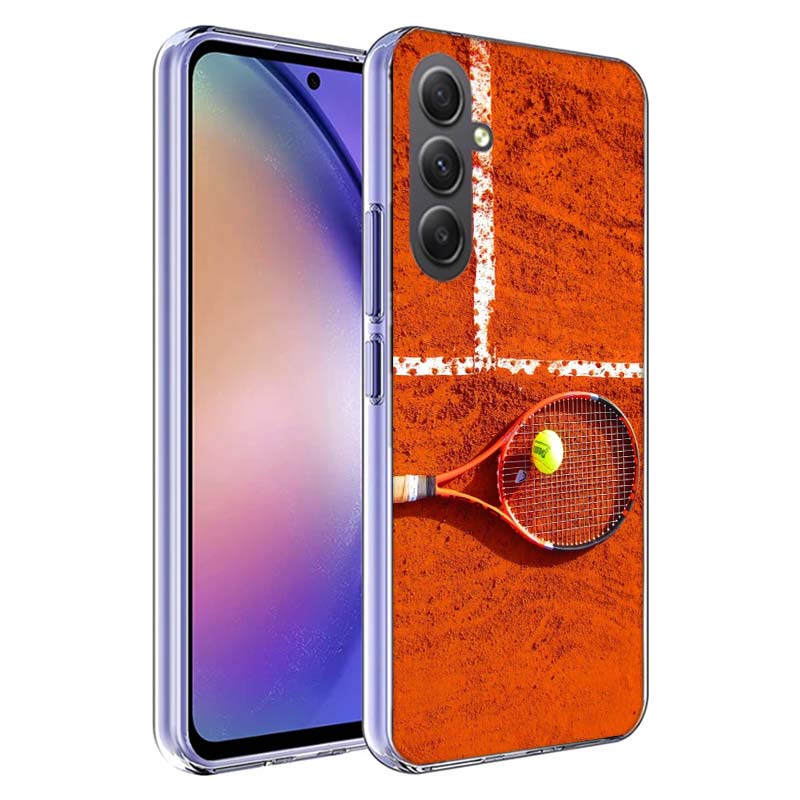 Теннисная ракетка Теннисный мяч Чехол для телефона для Samsung A17 A37 A57 A07 A16 A26 A36 A56 A06 A02S A12 A22 A32 A52S A04S A14 A24 A34 A54