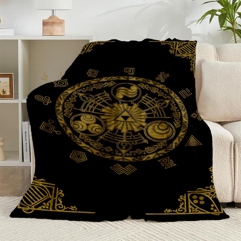1PC Heroic Legend Crest Flannel Blanket Gift, Suitable for Both Men And Women, Soft Ideal for Beds And Sofa, Birthday Or Christmas Gift
