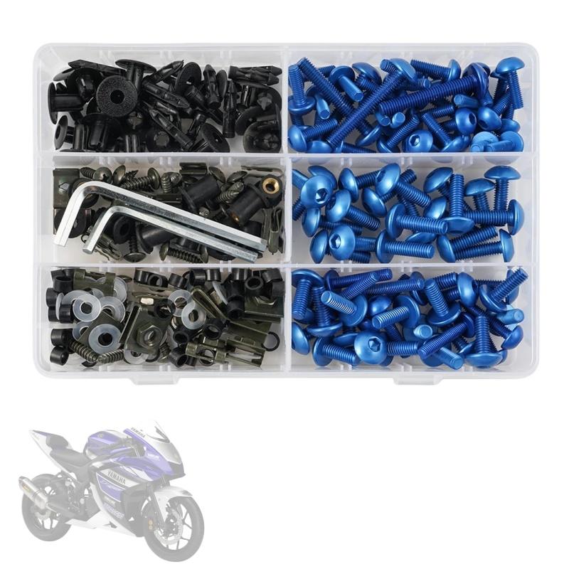 223pcs Fairing Bolt Nut Body Screws For Yamaha YZF R1 R3 R6 R6S R25 FZ1 FZ6 FZ8 MT07 MT09 FZ07 FZ09 Tracer FZR 600 750R
