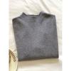 Autumn and Winter Small Stand-up Collar Milk Ffu Soft Waxy Bottoming Knitted Sweater Large Size Fat Mm Women's Sweater Simple Inner Top