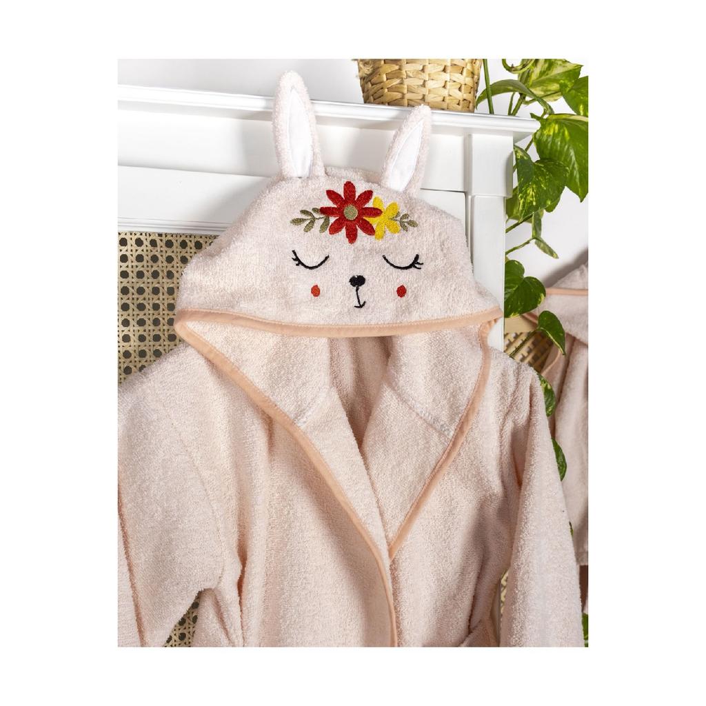 Детский халат с капюшоном, 100% хлопок, водопоглощающий, для маленьких девочек и мальчиков, енот