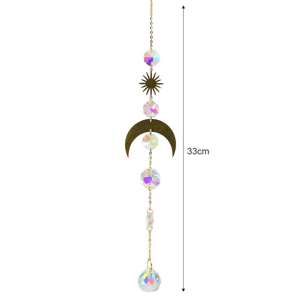 Crystal Sun Catcher Prisms Hanging Prisms Rainbow Crystal Sun Sensor Pendant for Window Outdoor Garden Wedding Decoration