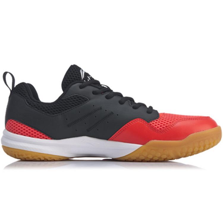 Li Ning Нескользящие Легкие Низкие Бадминтонные Кроссовки Унисекс Красные AYTP005-2