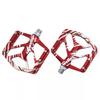 Wellgo B252 Flat Pedals Low Profile Design, Red,WE3094