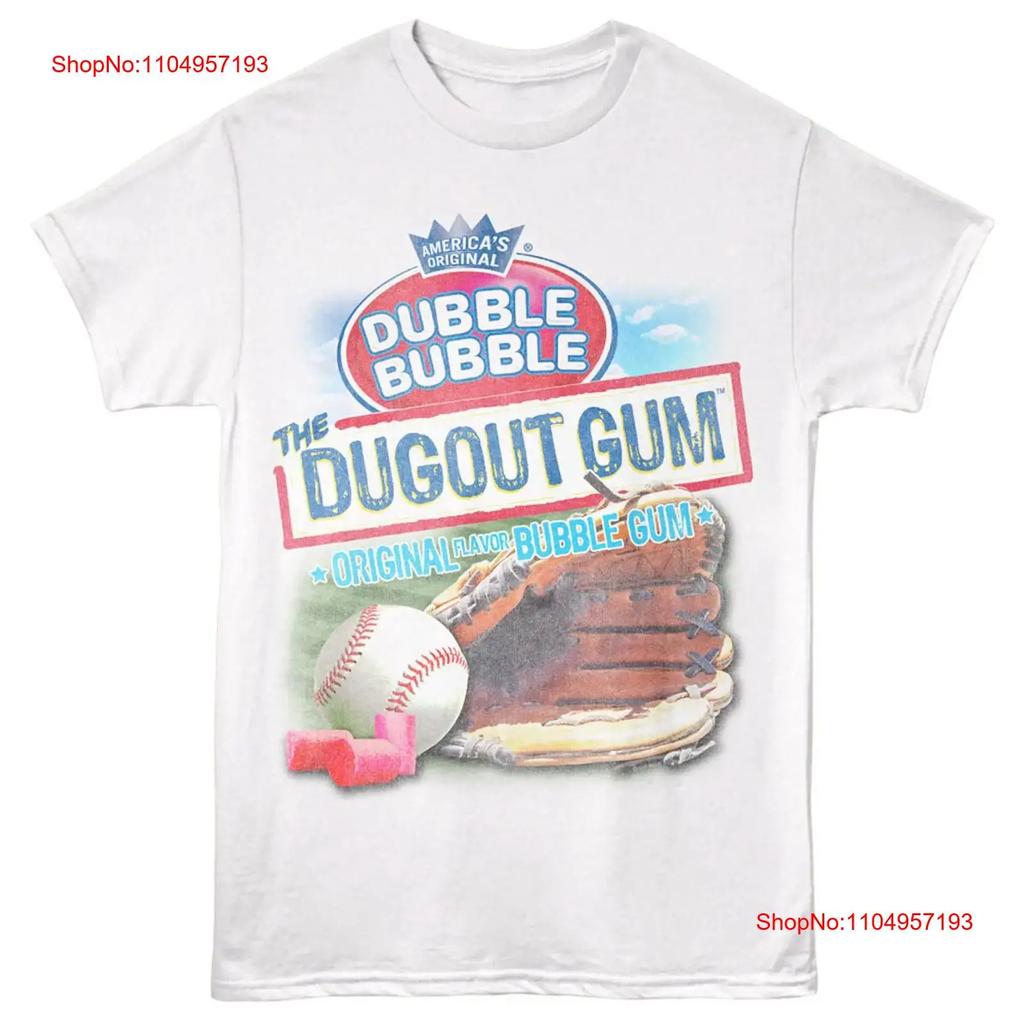 Конфеты Tootsie Roll Double Bubble Жевательная резинка The Dugout Оригинальный вкус Мужская футболка винтажная стиранная уличный стиль Унисекс Повседневная