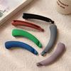 Matt Plastic Banana Clip Simple Hair Barrettes Hair Accessories Cross Hair Claws For Women Girls