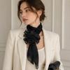 Lightweight Rose Flower Scarf Chiffon Decorative Collar Scarf New Floral Neck Scarf  Party Wear