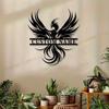 Custom Stunning Phoenix Bird Metal Wall Art Decor, Featuring a Beautiful Phoenix, Perfect Gifts for Wall Decor for Porch/Patio