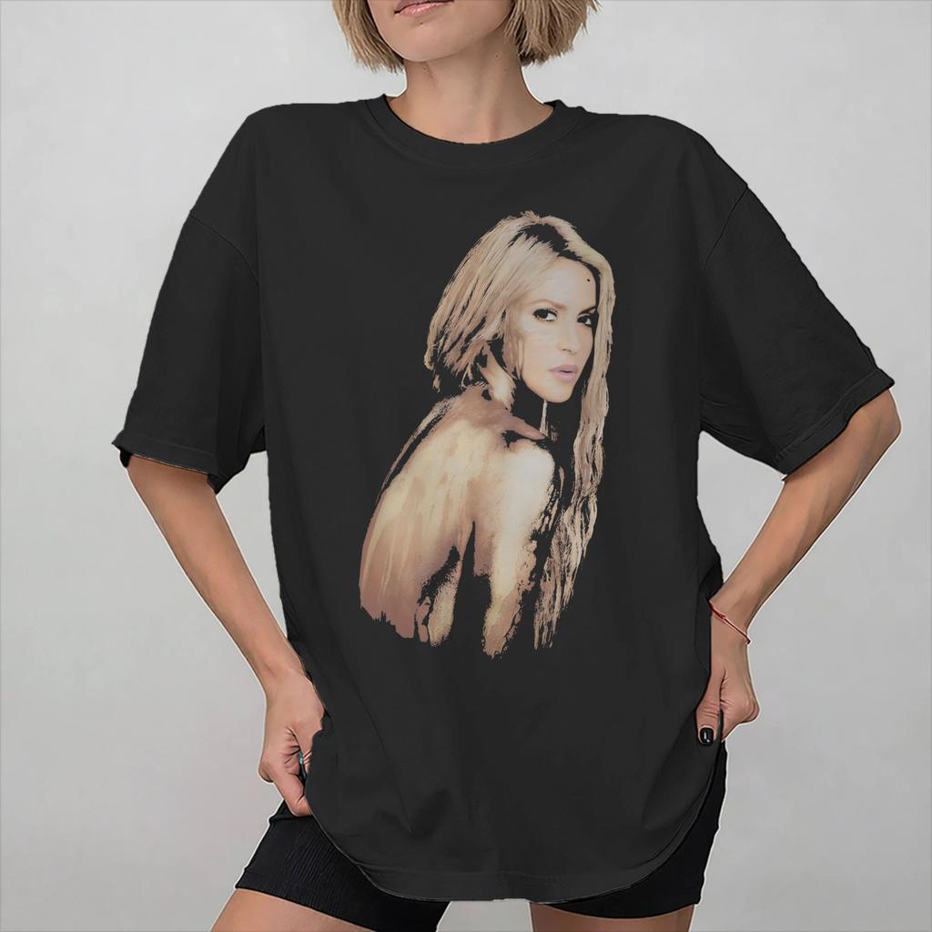 Shakira Las Mujeres Ya No Lloran World Tour Accessories Unisex Women T Shirts Cotton Tee Graphic Printed Tops Tshirt