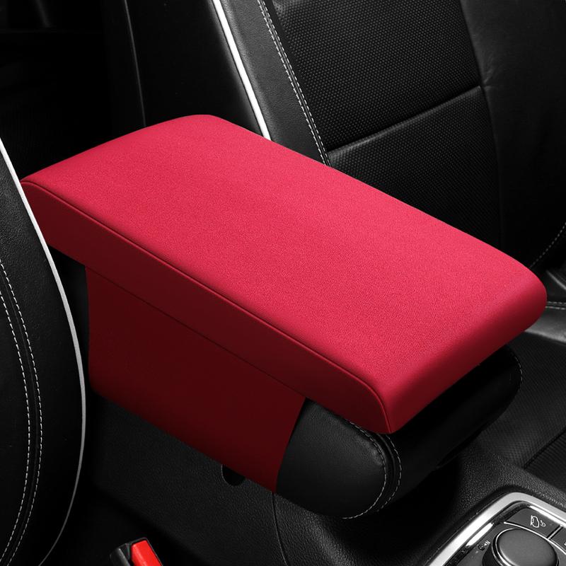 Leather Car Central Armrest Pad Center Console Styling Armrest Comfortable Arm Rest Seat Protective Pad Mat Cushion Pillow