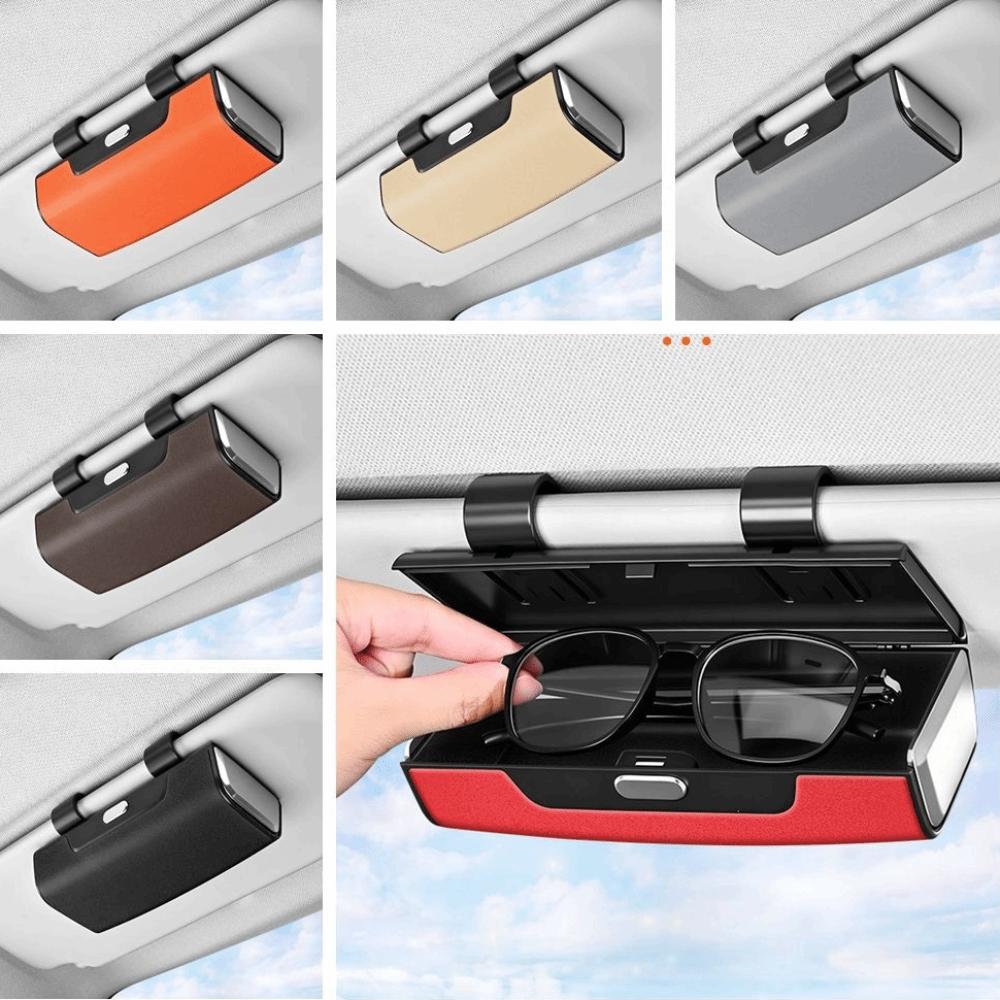 Storage Organizer Sun Visor Glasses Holder Glasses Protection Storage Box Can Store AI Glasses