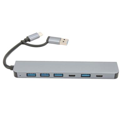 USB 3.0 USB C Хаб 7 в 1 USB C Хаб 5 USB 3.0 2 порта USB C Адаптер-мультипорт 7 в 1 для Windows OS X