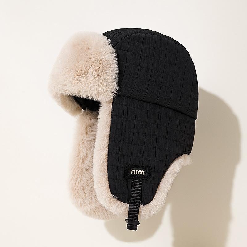 Плюшевая кепка Lei Feng, мужская, утолщенная, защитная кепка для ушей, женская, теплая, ветрозащитная кепка для езды на велосипеде, зимняя, для катания на лыжах, защита от холода, уши