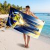 Cristiano Ronaldo Custom Beach Towel, Personalized Name Text Print, Football Logo Soft Quick‑Dry Towel Holiday Gift