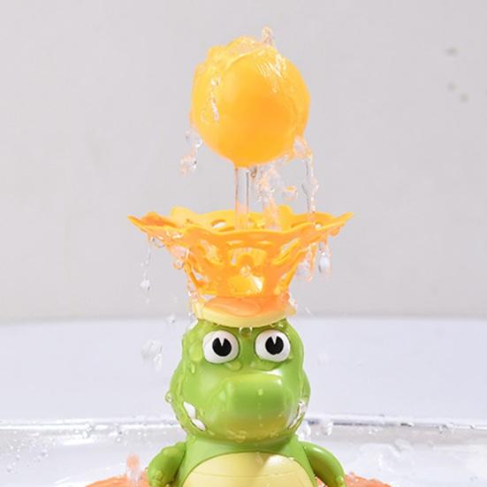 Автоматическое распыление Крокодил Игрушка для ванны Светодиодная подсветка и вращающаяся душевая лейка Веселый фонтан для ванны для мальчиков и девочек