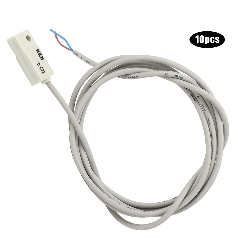 10 шт. Магнитный переключатель DC73 10 Вт герконовый пневматический цилиндр вкл./выкл. для CDG1 CDJ2 CDLG1 CDLJ2