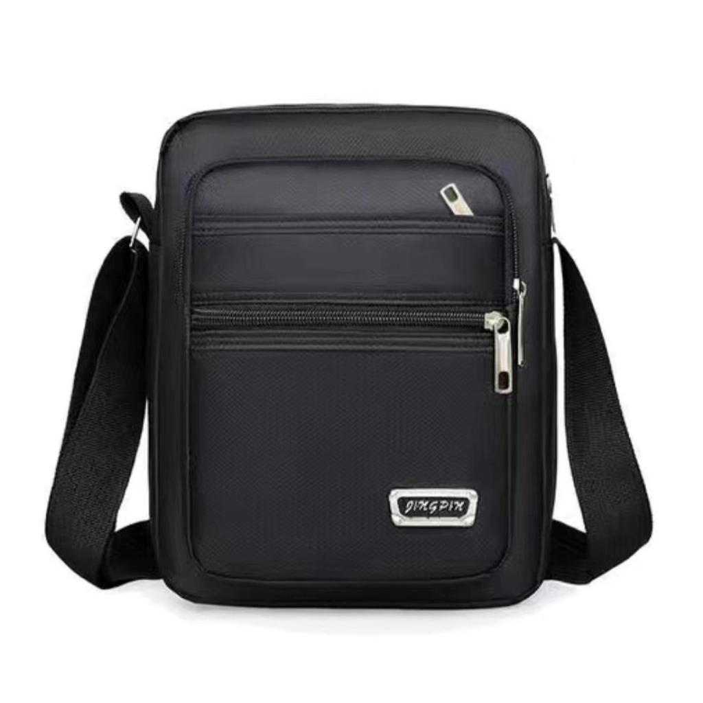 Waterproof Fashion Bag Men'S Bag Shoulder Crossbody Bag Multi-Layer Pocket Cashier Bag Men'S And Women'S Business Bag Collection Wallet Hundred