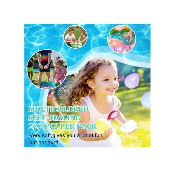 Ballon d'eau - Bombe à Eau - 222 pièces - Remplissage rapide en 60 secondes - Multicolore