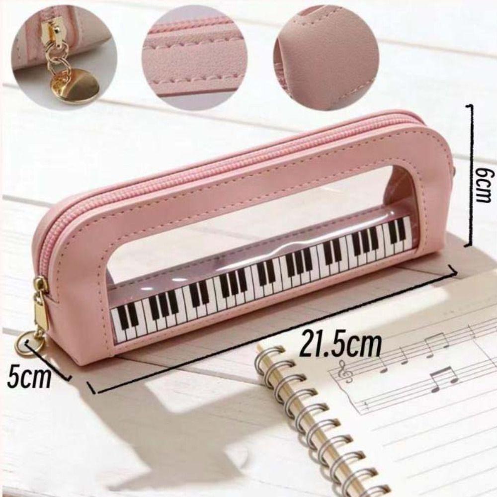 Large Capacity PVC Transparent Pencil Bag Sweet Pen Organizer Award Gifts