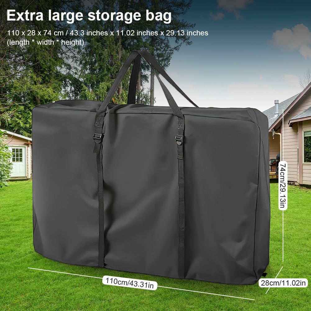 Oxford Cloth Storage Bag Reusable Wheelchair Protective Cover Large Capacity Chair Walker Bag for Beach Chair Camping Table