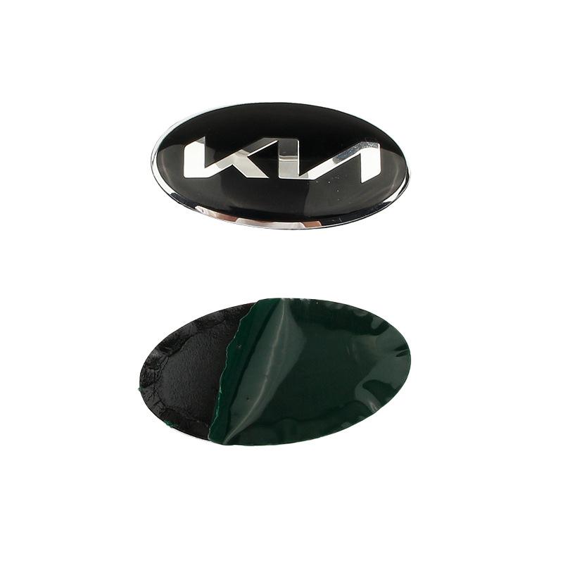 6x3.3cm 3D Oval Car Steering Wheel Emblem Badge for KIA Stinger Sportage KX3 Ceed K7 K5 K3 R Forte Rio Soul Interior Accessories