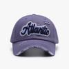 Baseball cap women's soft top outdoor European and American letter embroidery men's hat fashion soft top washed big head circumference cap