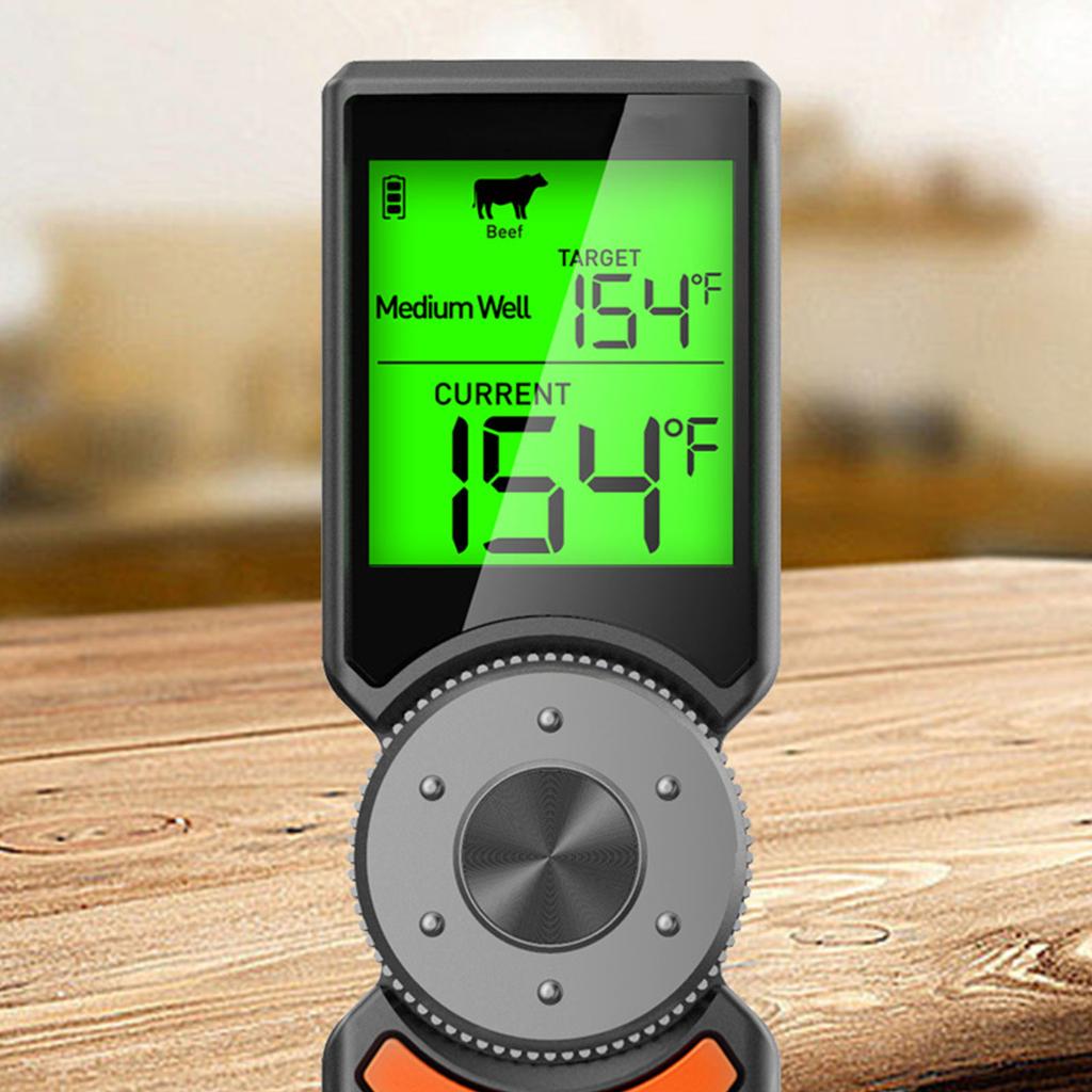 Термометр для мяса с нержавеющим зондом, водонепроницаемый пищевой термометр для приготовления пищи, выпечки, жидких конфет, гриля, барбекю, фритюрницы
