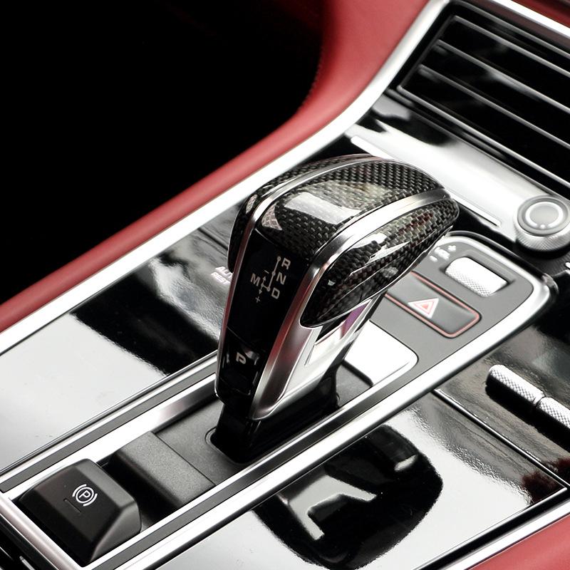 Porsche Panamera 971 Накладка на ручку КПП из настоящего углеволокна, улучшение