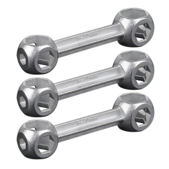 1/2/3/4/5 шт. 10-в-1 многофункциональный велосипедный ключ 6-15 мм костевидной формы шестигранные отверстия динамометрический ключ инструмент для ремонта велосипеда