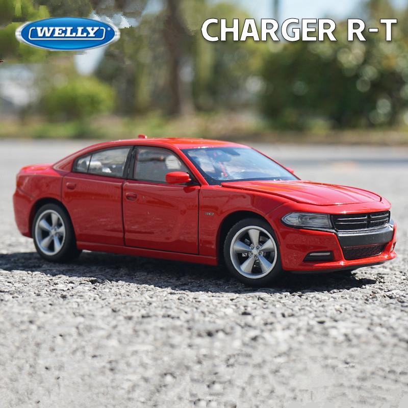 Welly 1/24 2016 Dodge Charger R/T литая модель автомобиля игрушечная имитация транспортных средств металлические игрушки для коллекционирования в подарок детям