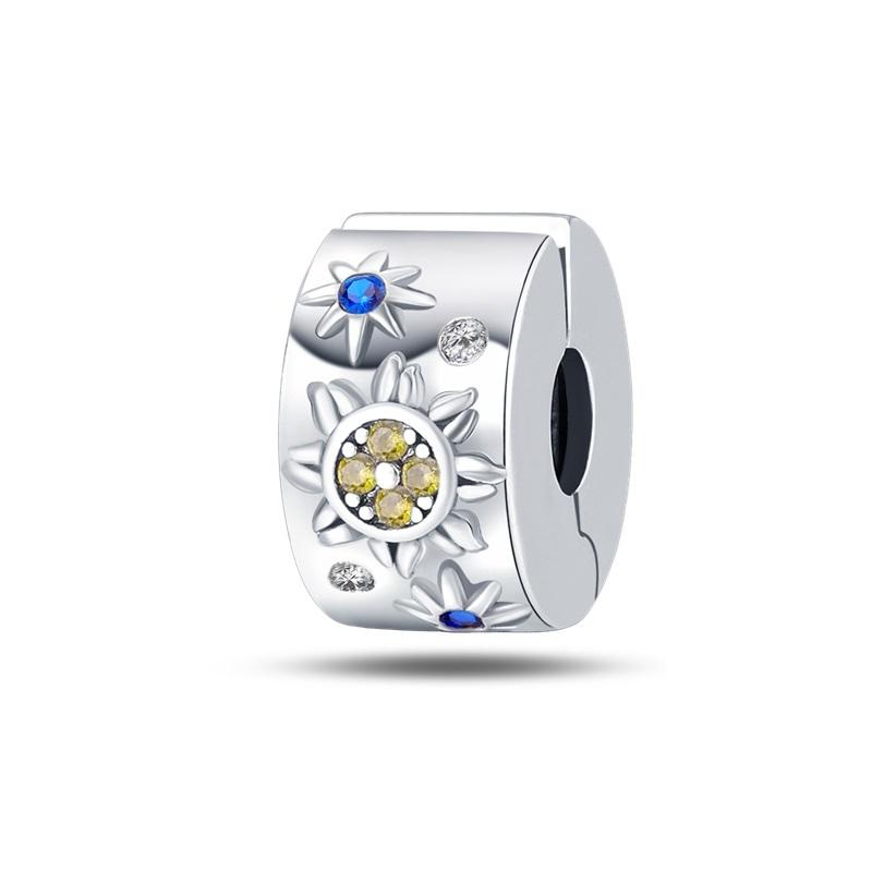 New 925 Silver Sun Stars And Moon Charms Beads For Women Fit Bracelet DIY Birthday Party Jewelry Gifts