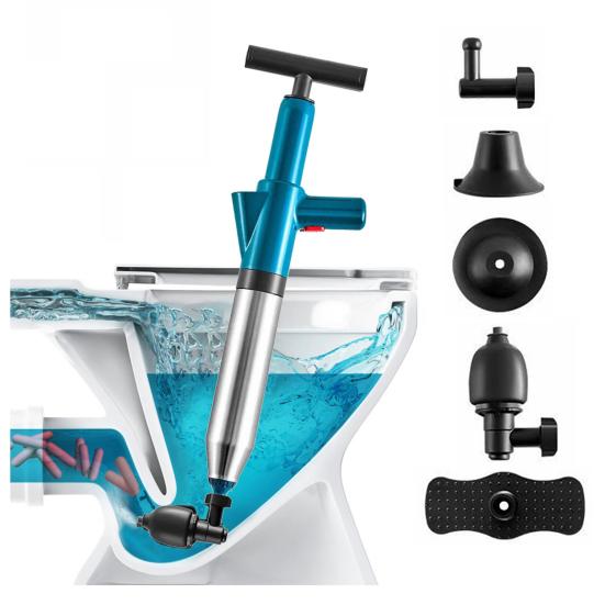 1 Set Toilet Plunger Powerful Toilet Pipe Unclogger Stainless Steel Floor Drain Unclogger for Bathroom Kitchen