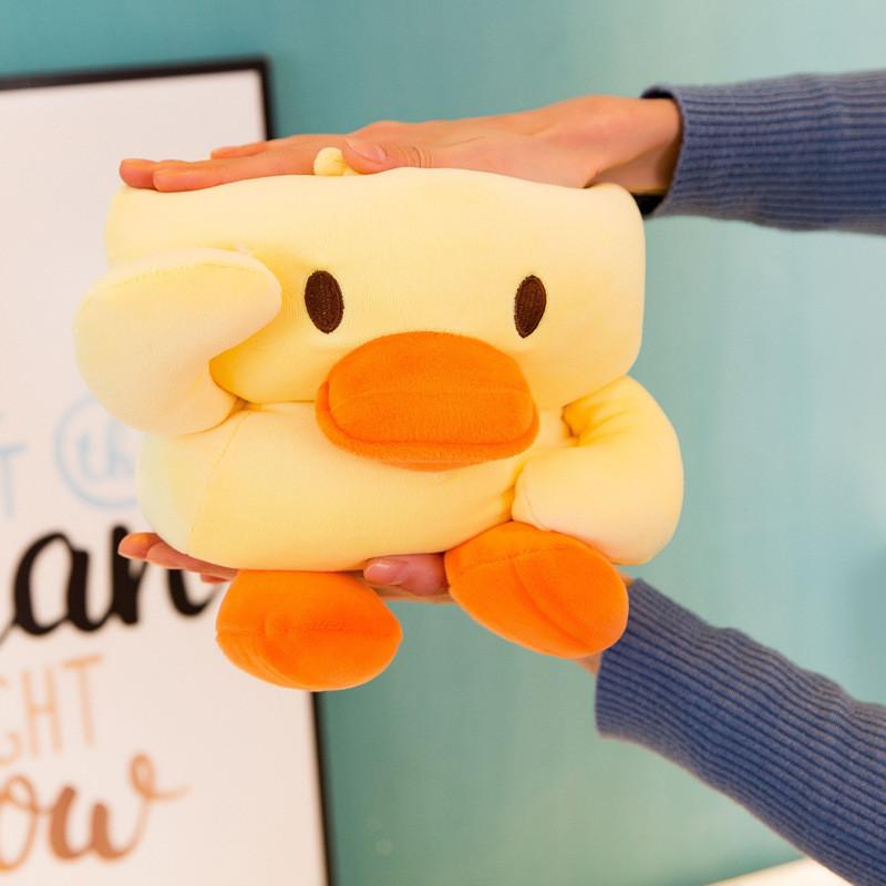 Cute Yellow Duck Plush Toy For Kids Playtime Fun With Soft Fiber Cotton Filling