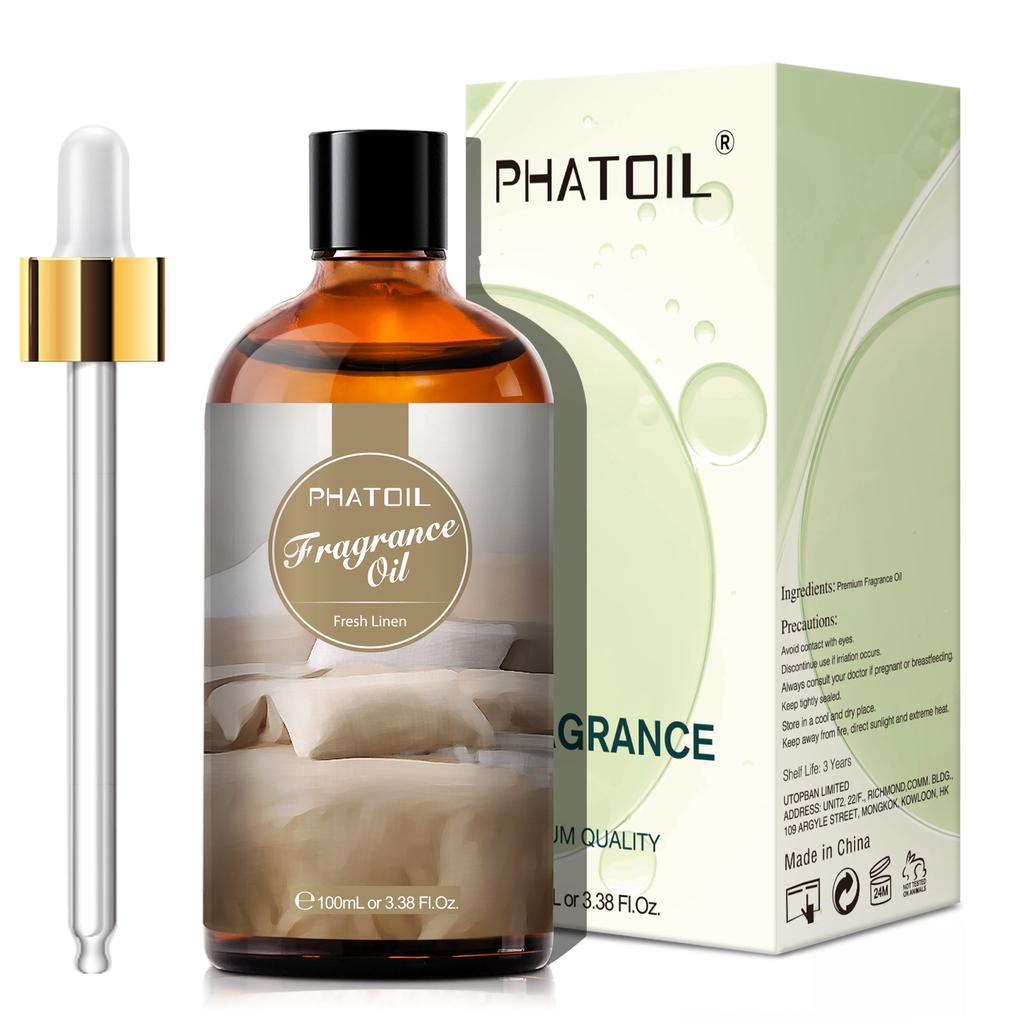 PHATOIL 100ml/3.38Fl.Oz Fragrance Oils Pure & Natural Essential Oils Perfect for Aromatherapy Diffuser Relaxation Massage Skin & Hair Care