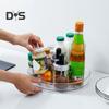 Storage Turntable 360° Rotating Storage Tray Organizer Transparent Round Storage Box for Kitchen Bathroom Cabinet