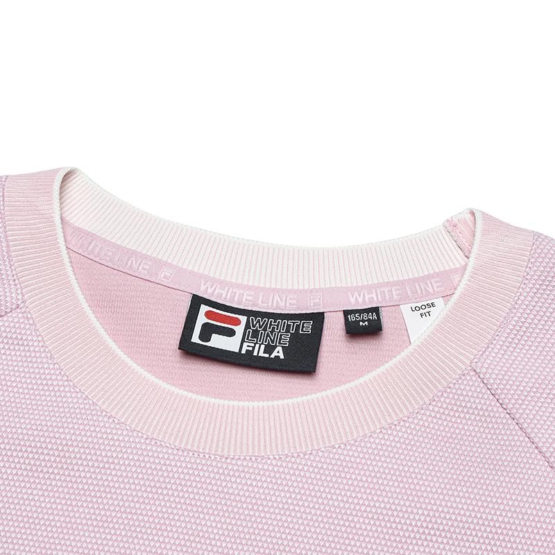 Fila Повседневный Универсальный Вязаный Пуловер Свитшот Женский свитшот Серый Фиолетовый Розовый F11W513209FLP