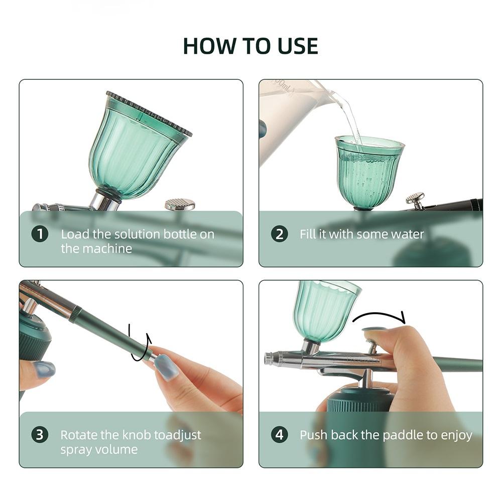 Мини Аэрограф Набор Для Ухода За Кожей Лица Ногти Аэромакияж Краска Для Волос Парикмахер Аэрограф Машина Торт Кондитерская Живопись Аэрозольный Пистолет